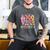 100th Day Of School Teacher Floral 100 Days In The Books Men's Comfort Colors T-Shirt Pepper