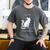 Antisocial Introvert Cat With Coffee On Computer Emo Goth Men's Comfort Colors T-Shirt Pepper