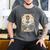 Cheer Dad Tarot Card Skeleton Cheerleading Fathers Day Men's Comfort Colors T-Shirt Pepper