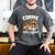 Coffee Cats And Books Cats And Reading Lovers Men's Comfort Colors T-Shirt Pepper