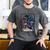 Color Graphic The Introvert Tarot Card Raglan Baseball Tee Men's Comfort Colors T-Shirt Pepper