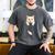 Cute Cat Pocket Cat Mom Cat Dad Cat Lover Men's Comfort Colors T-Shirt Pepper