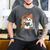 Cute Cozy Ghost Reading With Cat Book Lover Autumn Fall Men's Comfort Colors T-Shirt Pepper