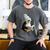 Cute Penguin Reading Book Faux-Crochet Print Men's Comfort Colors T-Shirt Pepper