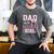 Dad Of The Birthday Girl Pink Bow Flower Birthday Girl Men's Comfort Colors T-Shirt Pepper