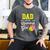 Dad Of The Birthday Girl Softball Player Theme B-Day Daddy Men's Comfort Colors T-Shirt Pepper