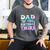 Dad Of The Birthday Twins Girls Kids Party Retro Bday Men's Comfort Colors T-Shirt Pepper
