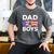 Dad Of Boys Fathers Day Retro Puerto Rico Flag Boricua Dad Men's Comfort Colors T-Shirt Pepper