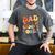 Dad Of The Groovy One 1st Birthday Pregnancy Announcement Men's Comfort Colors T-Shirt Pepper