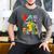 Dad Of The Three Rex 3Rd Birthday Boy Dinosaur T-Rex Men's Comfort Colors T-Shirt Pepper