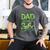 Dad Of The Three Rex Birthday Boy Dinosaur Family Matching Men's Comfort Colors T-Shirt Pepper