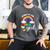 Daddy Of The Birthday Girl Rainbow B-Day Matching Family Men's Comfort Colors T-Shirt Pepper