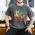 Daddysaurus Father's Day Best Dad T-Rex Papa Men's Comfort Colors T-Shirt Pepper