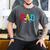 Disney Mickey And Friends Mickey Minnie Dad Collegiate Logo Men's Comfort Colors T-Shirt Pepper