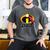 Disney And Pixar's The Incredibles Mr Incredible Dad Family Men's Comfort Colors T-Shirt Pepper