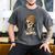 Elder Emo Skeleton Beanie Nostalgia Scene Aesthetic Men's Comfort Colors T-Shirt Pepper