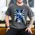 Frutiger Aero Aesthetic Tech Checkered Room Orb Sky Raglan Baseball Tee Men's Comfort Colors T-Shirt Pepper