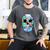 Frutiger Aero Aesthetic Tech Skull Computer Fishes Raglan Baseball Tee Men's Comfort Colors T-Shirt Pepper
