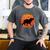 Introvert Retro Sunset Capybara Tee Men's Comfort Colors T-Shirt Pepper