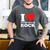 I Love Divorced Dad Rock Quote Men's Comfort Colors T-Shirt Pepper