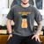 Orange Tabby Cat Graduation Distressed Shirt For Grads For Men Women Girls Kids Men's Comfort Colors T-Shirt Pepper