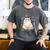 Ragdoll Cat Anatomy Cute Pet Mom Dad Cream Bicolor Men's Comfort Colors T-Shirt Pepper