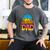 Retro Ice Cream Drip Softball Dad Game Day Dad Father's Day Men's Comfort Colors T-Shirt Pepper