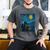 Van Gogh Starry Night Fantasy Reader Dragon Reading Book Men's Comfort Colors T-Shirt Pepper