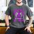 I Wear Purple In Memory Of Friend Alzheimers Heart Graphic Men's Comfort Colors T-Shirt Pepper