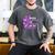 I Wear Purple In Memory Of My Mom Pancreatic Cancer Ribbon Men's Comfort Colors T-Shirt Pepper