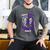 I Wear Purple In Memory Of Uncle Pancreatic Cancer Awareness Men's Comfort Colors T-Shirt Pepper