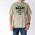 2nd Baby Announcement For Dad Promoted To Daddy Again 2026 Men's Comfort Colors T-Shirt Khaki