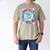 Best Dad Ever Colorful Tie Dye Fathers Day Men's Comfort Colors T-Shirt Khaki