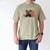 Best Frenchie Dad Ever Bulldog American Flag Men's Comfort Colors T-Shirt Khaki