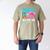 Boots Or Bows Dad Loves You Gender Reveal Party Men's Comfort Colors T-Shirt Khaki