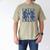 Cheer Dad Daddy Bow Sport Cheerleader Cheerleading Blue Men's Comfort Colors T-Shirt Khaki