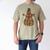 Christmas Snowman Made Of Books Holiday Reading Xmas Men's Comfort Colors T-Shirt Khaki