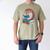 Cool Hedgehog Book Nerd Readers Men's Comfort Colors T-Shirt Khaki