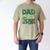 Dad Of The Two Rex Birthday Dinosaur Family Matching Men's Comfort Colors T-Shirt Khaki