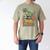 Daddy Saurus Dinosaur Dad Of Two Kids Dino Family Men's Comfort Colors T-Shirt Khaki