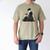 Emily Dickinson Reading A Book Men's Comfort Colors T-Shirt Khaki