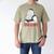 Family Guy Peter Stewie Dad Life Distressed Big Chest Logo Men's Comfort Colors T-Shirt Khaki