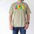 Fatherly Powers Unleashed Gamer Super Dad From Wife & Kids Men's Comfort Colors T-Shirt Khaki