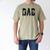 Fishing Dad Birthday Classic Bold Font Fish Daddy Men's Comfort Colors T-Shirt Khaki
