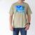 Frutiger Aero Beach Y2k Aesthetic Palm Tree Sand Ocean Men's Comfort Colors T-Shirt Khaki