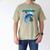 Frutiger Aero Splashy Dolphin Y2k Aesthetic Graphic Men's Comfort Colors T-Shirt Khaki