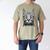 Glitch Weird Cat Kitten Optical Illusion Cat Mom Dad Men's Comfort Colors T-Shirt Khaki