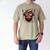 Highland Cow 4th July USA Flag Dad Father America Men Boys Men's Comfort Colors T-Shirt Khaki