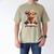 Highland Cow Reading Book Bookworm Men's Comfort Colors T-Shirt Khaki