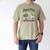 Holiday Scene Nostalgia North Pole Tree Farm Merry Christmas Men's Comfort Colors T-Shirt Khaki